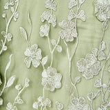 Floral Embroidered Midi Skirt