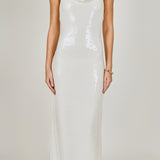 Rose Haltered Sequined Maxi Dress