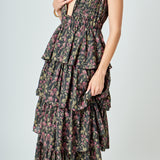 Floral Tiered Maxi Dress