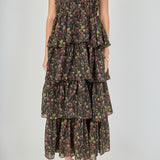 Floral Tiered Maxi Dress