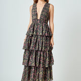 Floral Tiered Maxi Dress