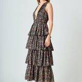Floral Tiered Maxi Dress