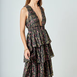 Floral Tiered Maxi Dress