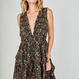 Floral Tiered Maxi Dress