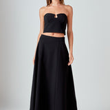 Haley V Strapless Top