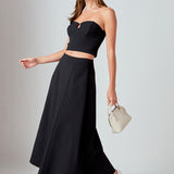 Haley Flare A Line Midi Skirt