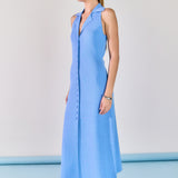 Collared Knit Midi Dress