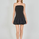 Makayla Strapless Bubbled Mini Dress