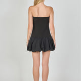 Makayla Strapless Bubbled Mini Dress