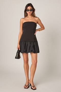 Makayla Strapless Bubbled Mini Dress