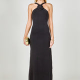 Rosette Knit Midi Dress