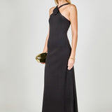Rosette Knit Midi Dress