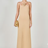 Rosette Knit Midi Dress