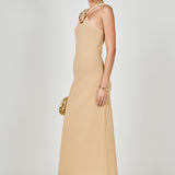 Rosette Knit Midi Dress