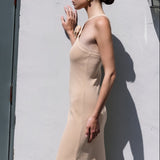 Rosette Knit Midi Dress