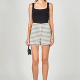 Boucle Tweed Check Shorts