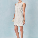 Linen Buttoned Mini Dress
