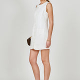 Linen Buttoned Mini Dress