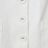 Linen Buttoned Mini Dress