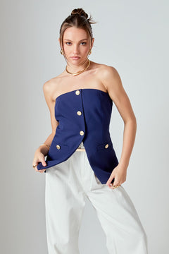 Strapless Suit Long Top