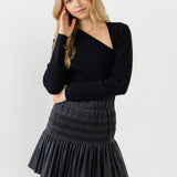 Cut out Long Sleeve Knit Top