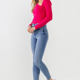 Cut out Long Sleeve Knit Top