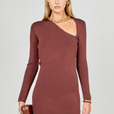 Cut out Long Sleeve Mini Dress