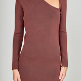 Cut out Long Sleeve Mini Dress