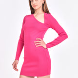 Cut out Long Sleeve Mini Dress