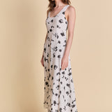 Floral Print Chiffon Maxi Dress