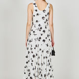 Floral Print Chiffon Maxi Dress