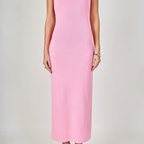 Curved Knit Midi Dress