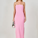Endless Rose Women's Strapless Knit Midi Dress - PINK