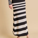 Striped Midi Skirt