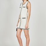 Border Sweater Mini Dress