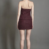 Tweed Fringed Mini Skirt