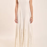 endless rose mixed lace satin maxi dress Lace Maxi Dress Endless Rose White Dress Endless Rose Mixed Lace Satin Maxi Dress Ivory Editorialist