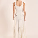 endless rose mixed lace satin maxi dress Endless Rose