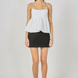 Evelyn Back Tie Textured Babydoll Top