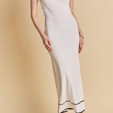 Strapless Knit Midi Dress
