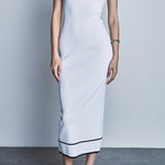 white knit midi dress Endless Rose