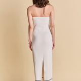 Strapless Knit Midi Dress
