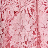 3D Applique Midi Dress