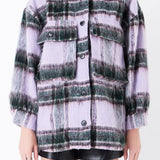 Oversized Plaid Shacket with Pockets