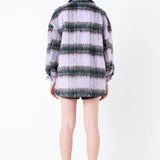 Oversized Plaid Shacket with Pockets