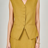 Tweed Buttoned Long Top