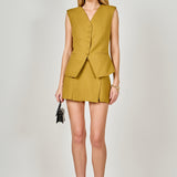 Tweed Buttoned Long Top