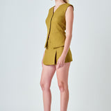 Tweed Buttoned Long Top