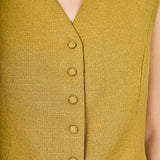 Tweed Buttoned Long Top