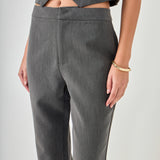Mid Rise Fitted Trousers